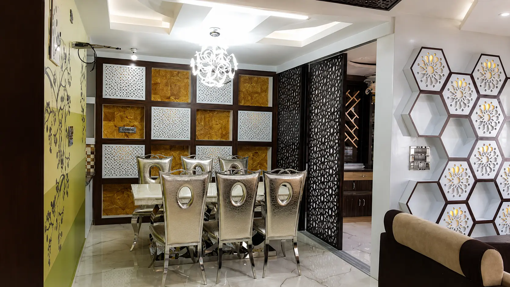 Completed dining room interior work by ADC