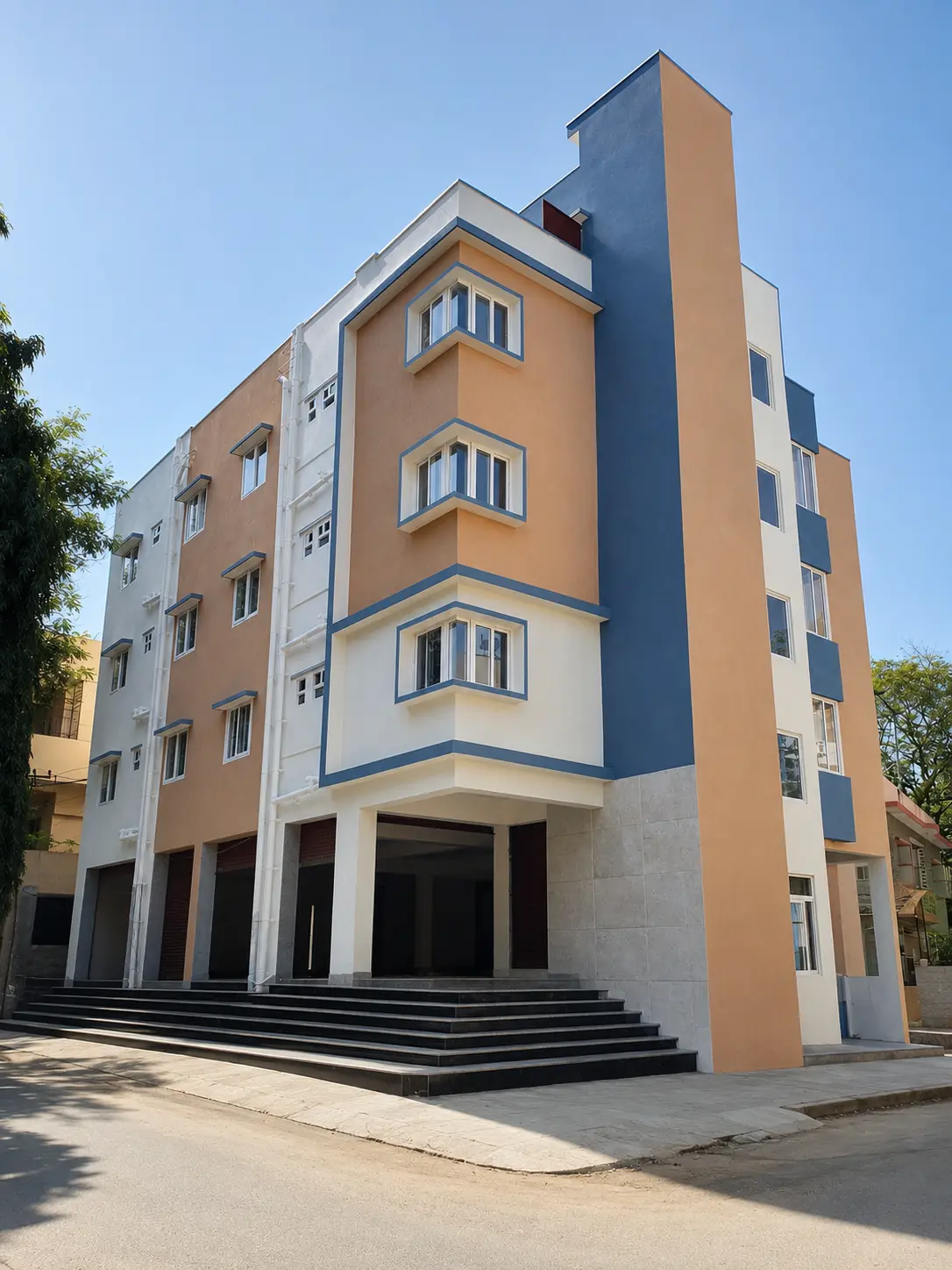 Completed multi-storey residential building by ADC